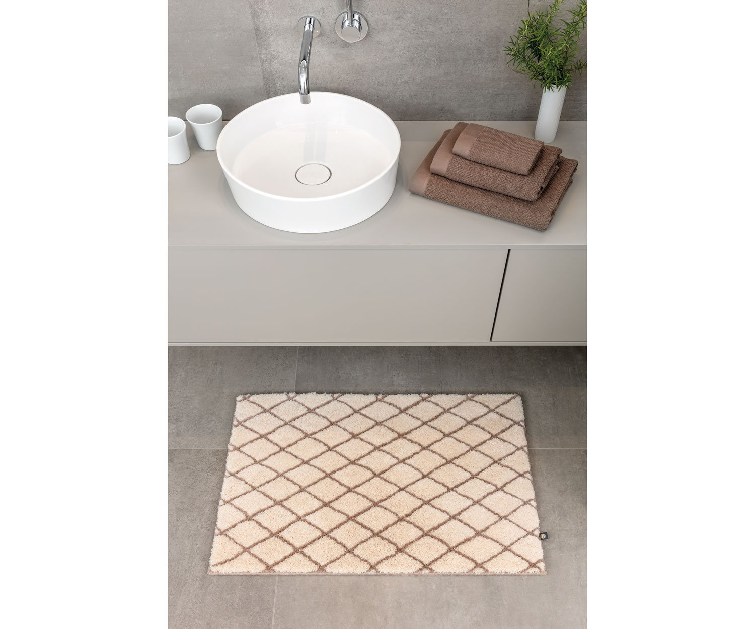 Alfombra de baño RHOM de Rhomtuft - 4 colores 