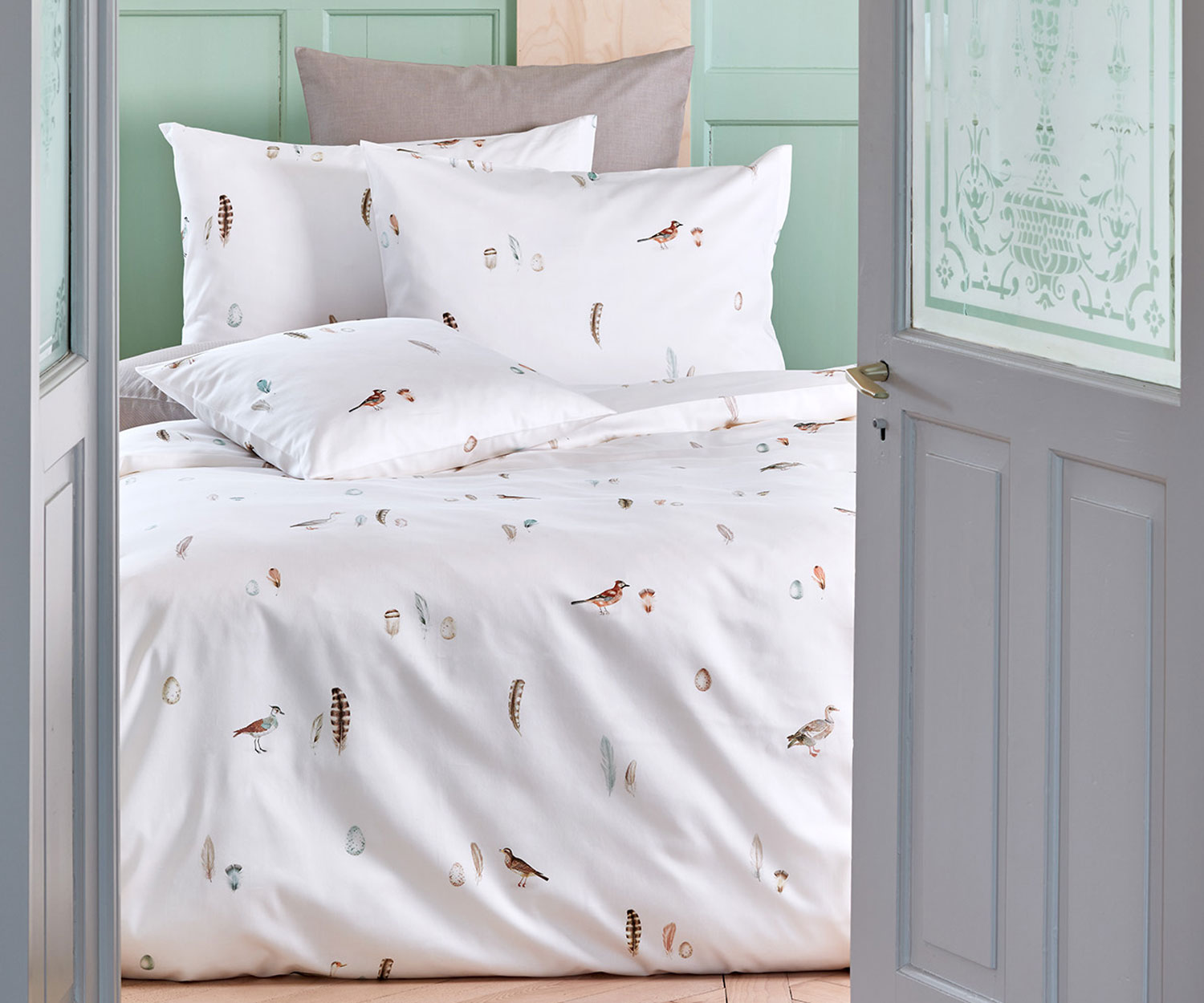 Ropa de cama VOGELSCHAR de Fischbacher - Satén