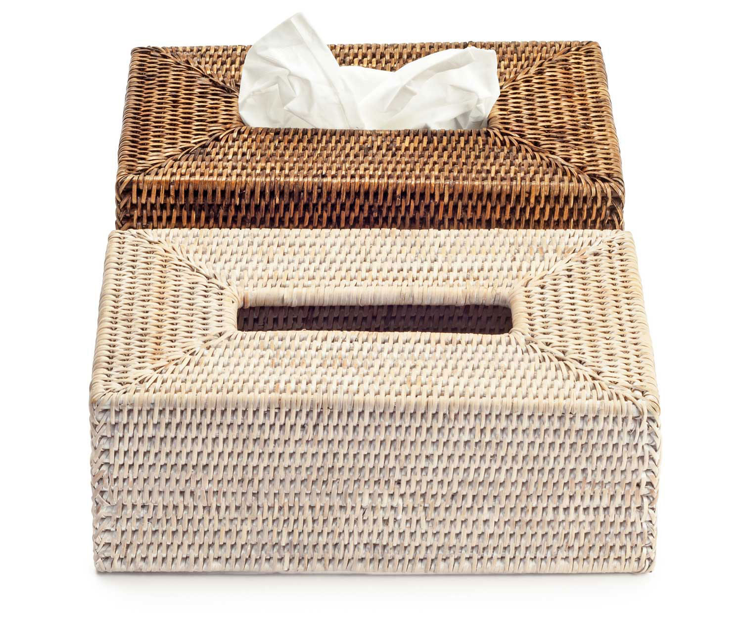 DECOR WALTHER tissue box - rattan