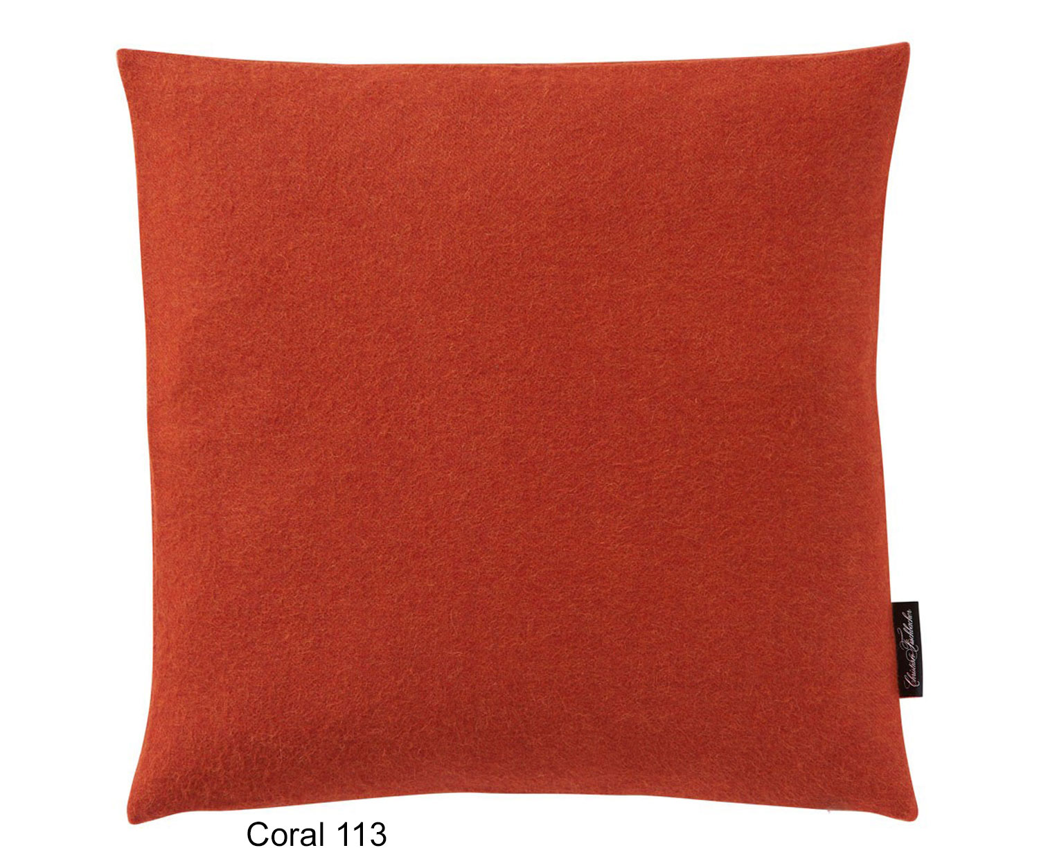Fischbacher-Puro-Kissen-coral-113 Cojín decorativo PURO de Fischbacher col. 113 coral - Alpaca