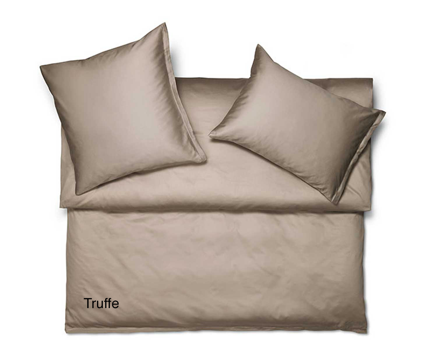 Schlossberg flat sheets SATIN UNI col. Truffe