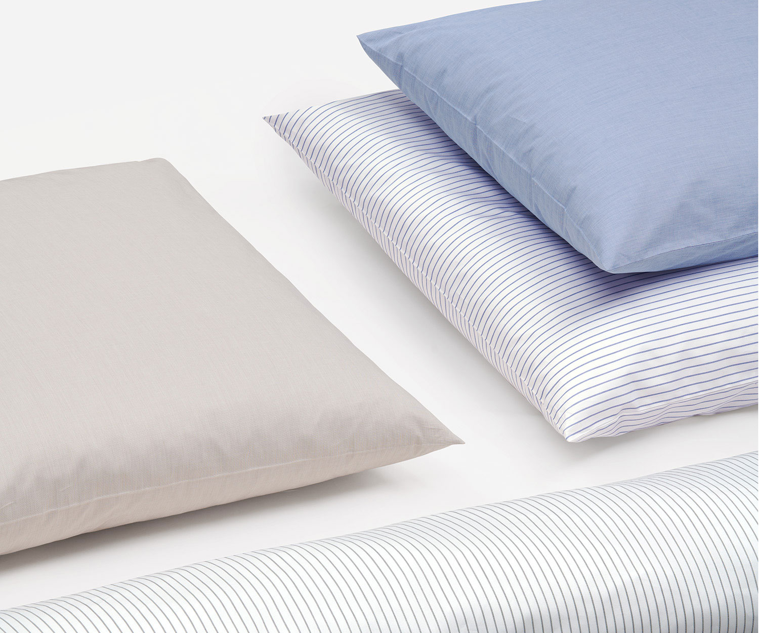 Fischbacher_Bettwaesche_Fil_a_Fil_Uni_Streifen Fischbacher FIL A FIL A RAYAS col. Morning Sky Ropa de cama