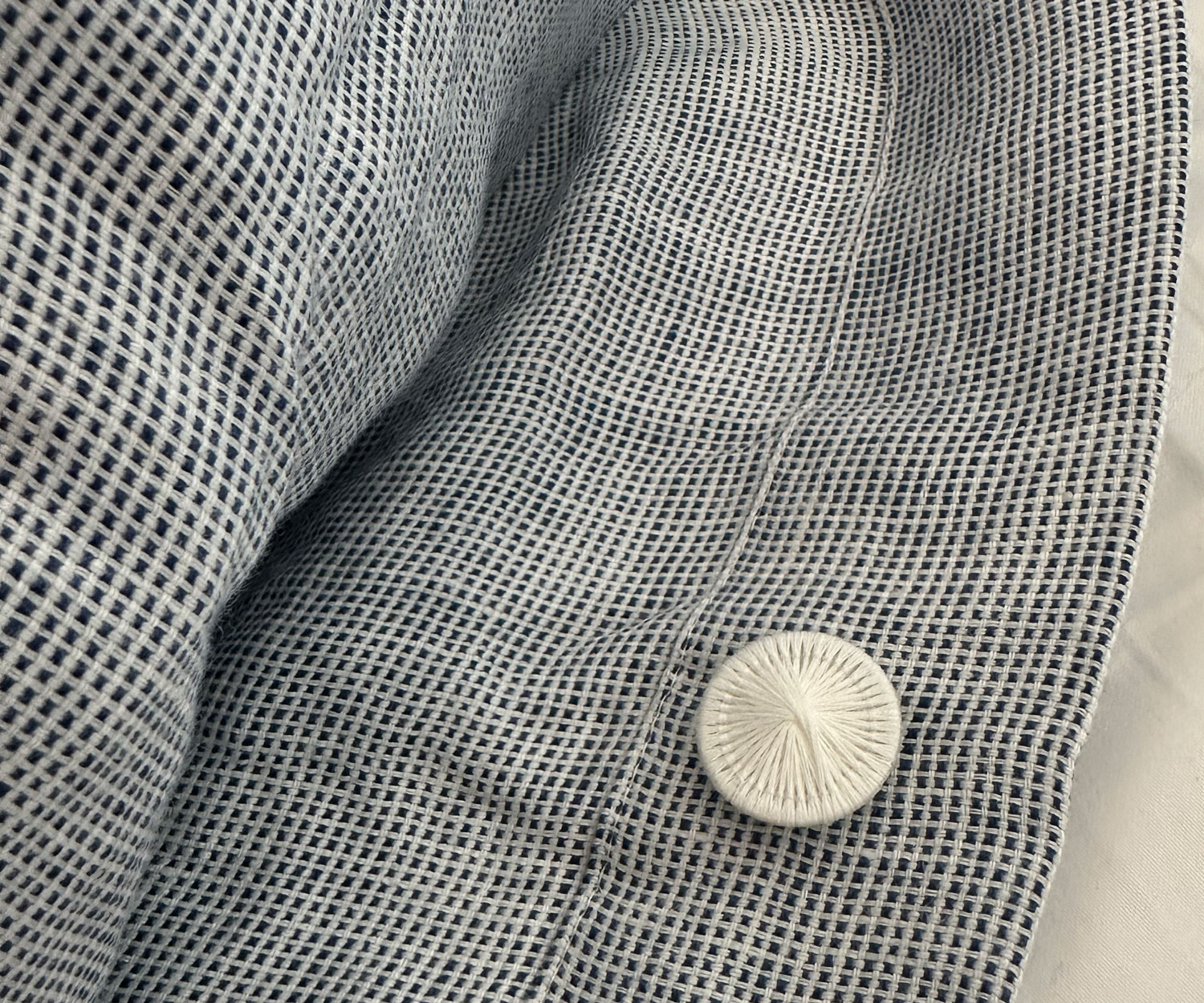 LUIZ-Hippie-knopf-blau ccol. 70 blue Hippie by LUIZ Zwirnknopf