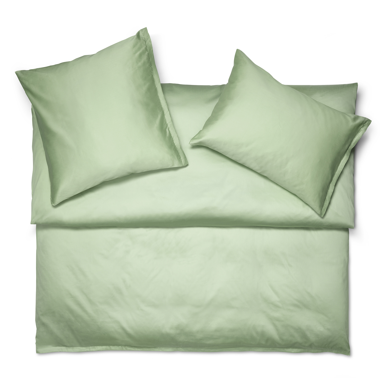 Schlossberg SATIN UNI bed linen - col. palmier