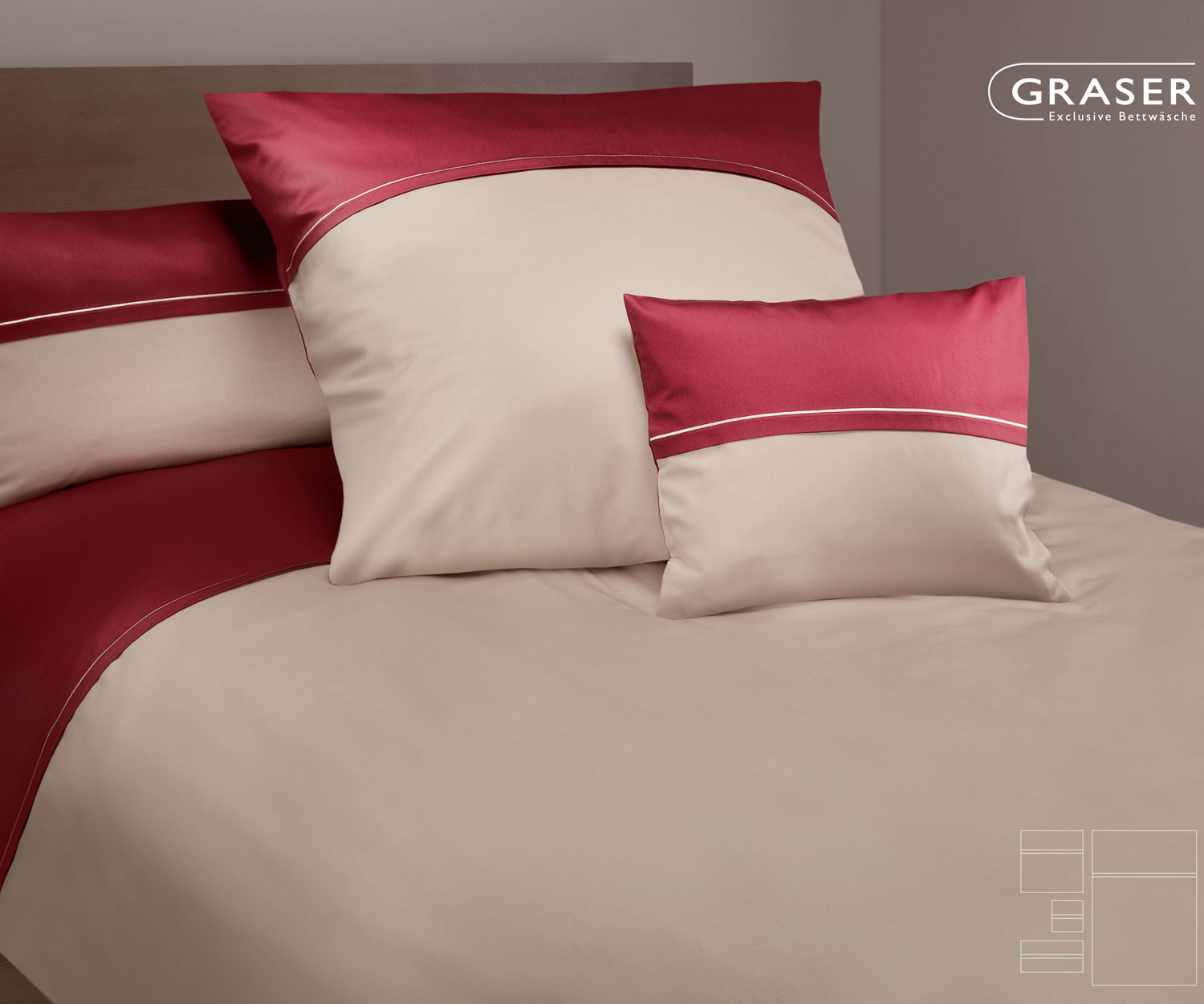 Graser-Venlo-Bettwaesche1 Ropa de cama VENLO de Graser - Satén