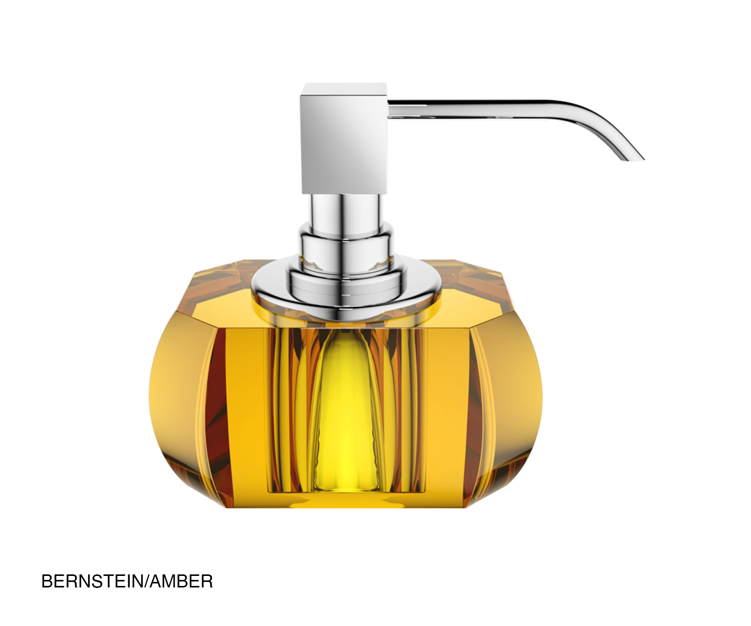 Decor Walther KRISTALL soap dispenser amber/chrome