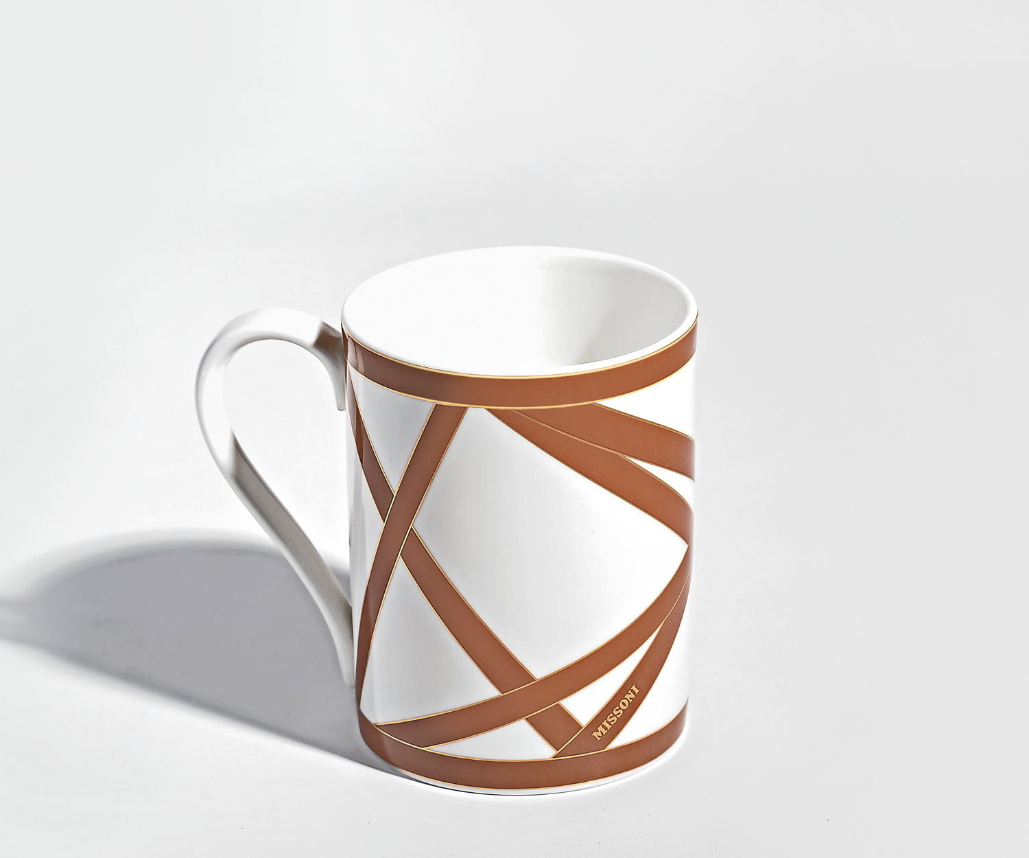 Missoni NASTRI beige Porcelain Handle Mug