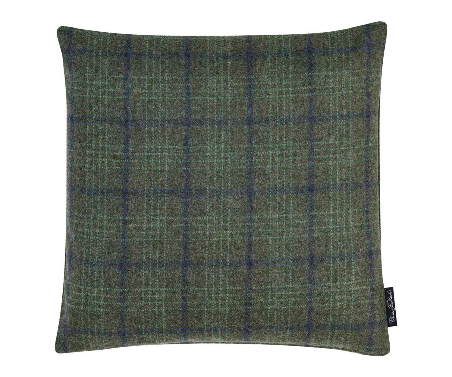 Cojín decorativo BENU CHECK de Fischbacher col. 804 green