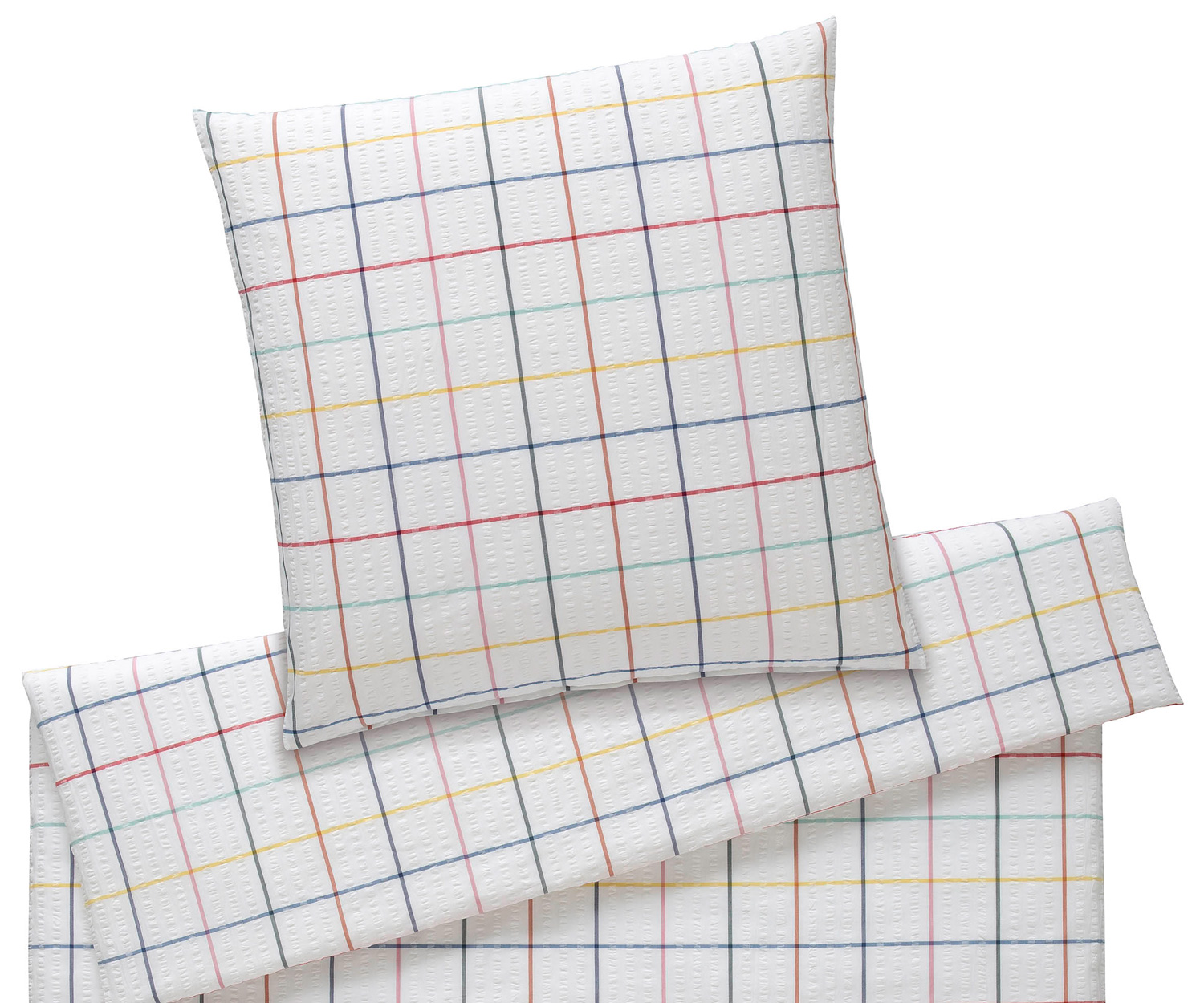 Elegante-Trondheim-7105-1 Elegante Trondheim Bettwäsche Multi-Rot - Seersucker