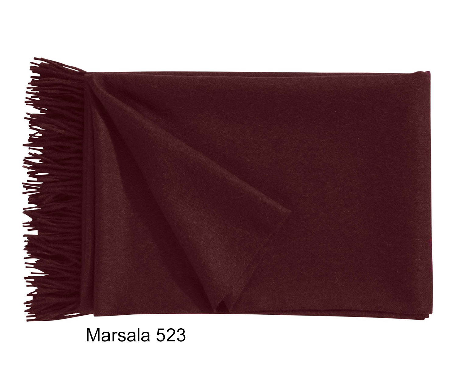 Plaid PURO de Fischbacher col. 523 marsala - Alpaca 