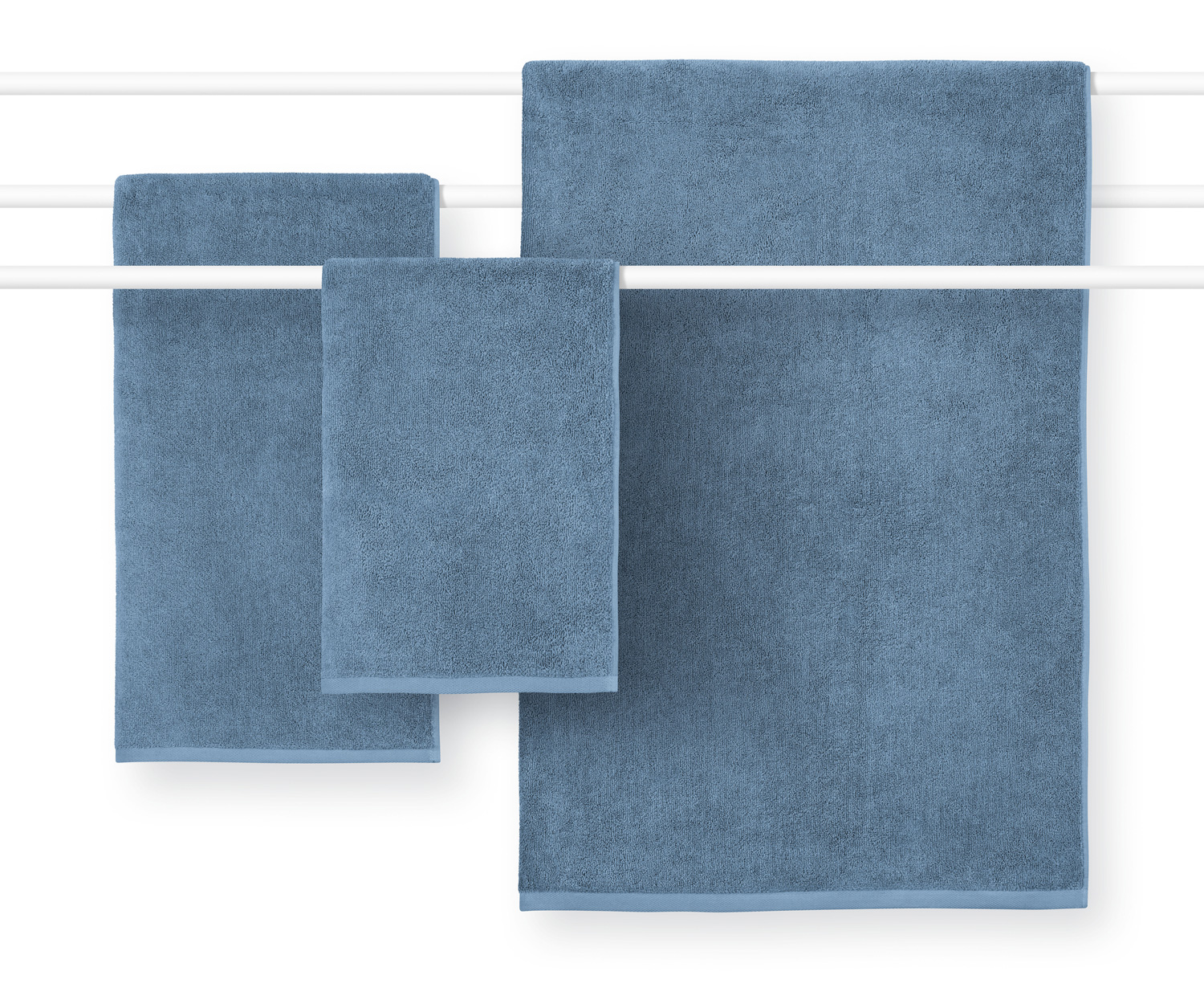 Toallas COSHMERE GOTS de Schlossberg col. azur Toallas COSHMERE GOTS de Schlossberg col. azur