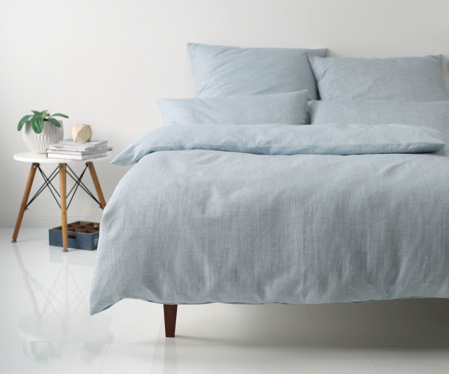 Elegante-Bed-linen-7062-444Milieu Ropa de cama PURE de Elegante - aqua