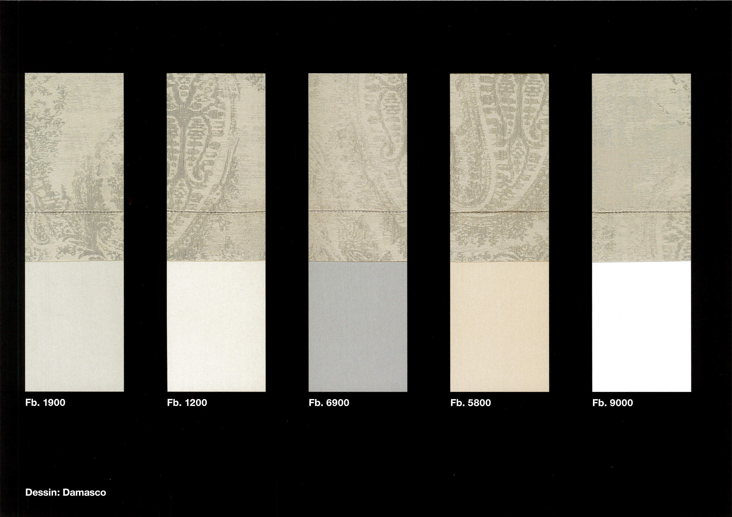 Damasco-1 Ropa de cama DAMASCO de Graser - Carta de colores