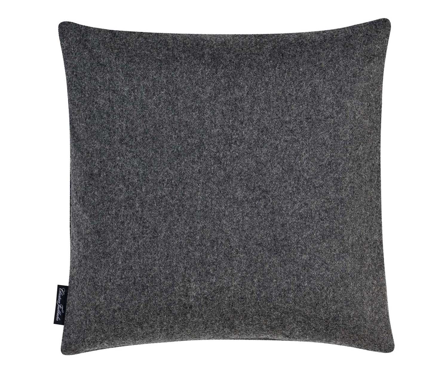 Cojín decorativo BENU CHECK de Fischbacher col. 815 dark grey