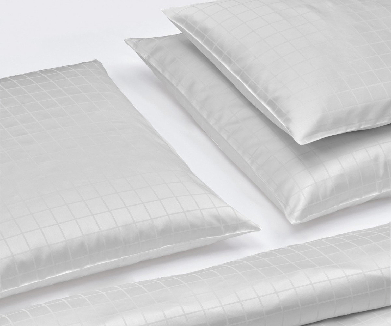 Fischbacher_Bettwaesche_TimesSquare_295-grau Ropa de cama TIMES SQUARE de Fischbacher - satén gris