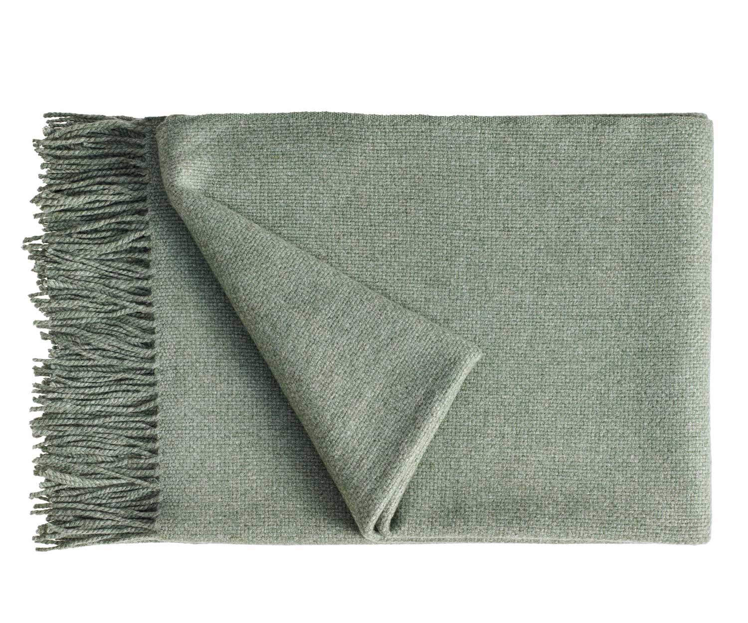 Plaid de cachemira BISOU col. 904 sage