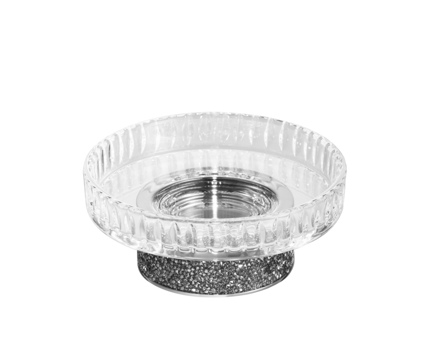 Decor_Walther_Rocks_Seifenschale_Kristall_0934300_Chrom Decor Walther ROCKS soap dish chrome