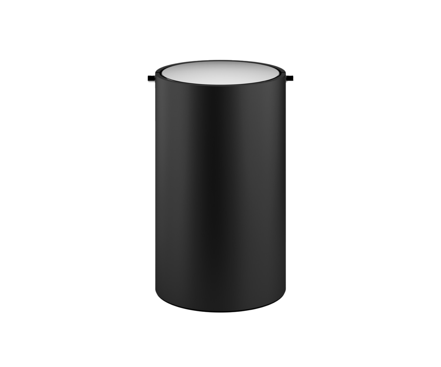 Decor_Walther_Black-Stone_Badeimer_black-matt-chrome Decor Walther BLACK STONE waste bin black/stainless steel polished