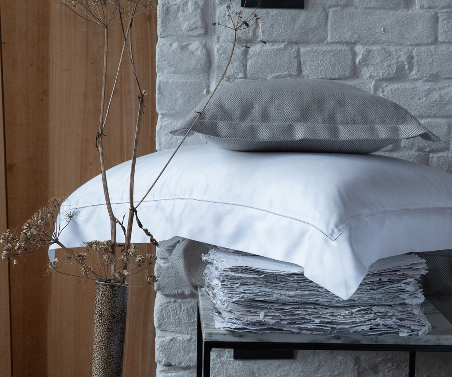 Aigredoux ALDABRA Bed Linen - Hemstitch Percale