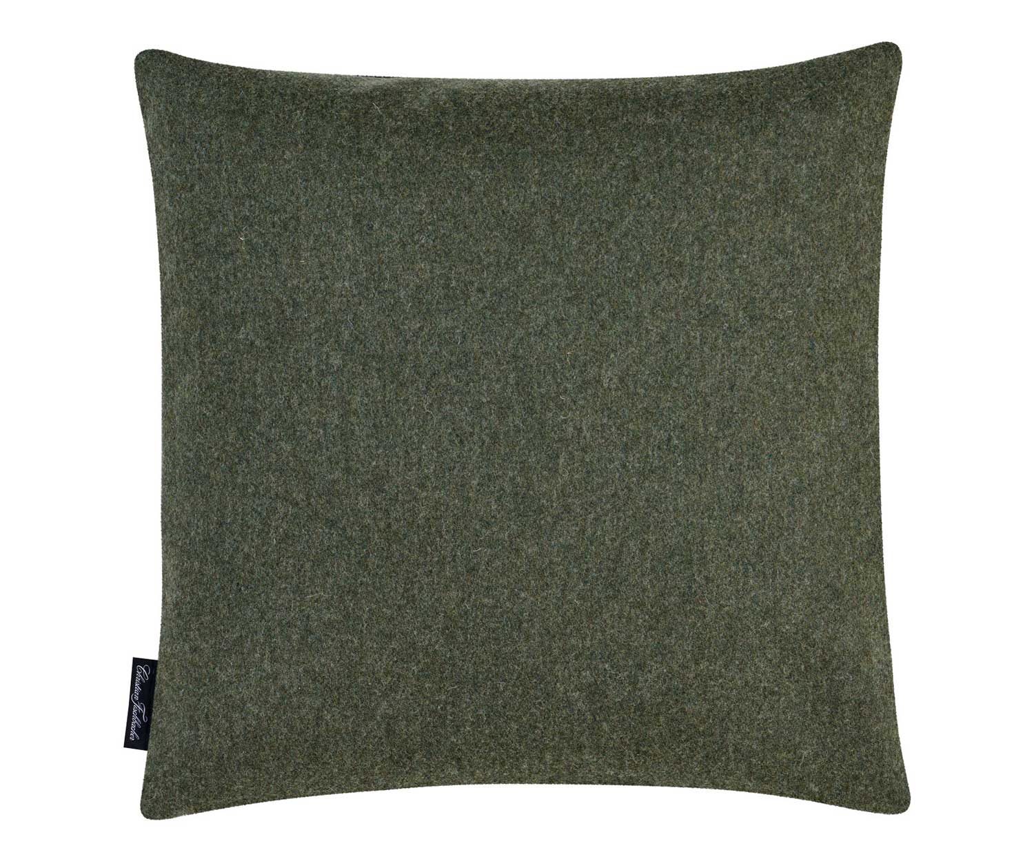 Fischbacher_Kissen_Benu_Check_gruen_804_hinten Cojín decorativo BENU CHECK de Fischbacher col. 804 green