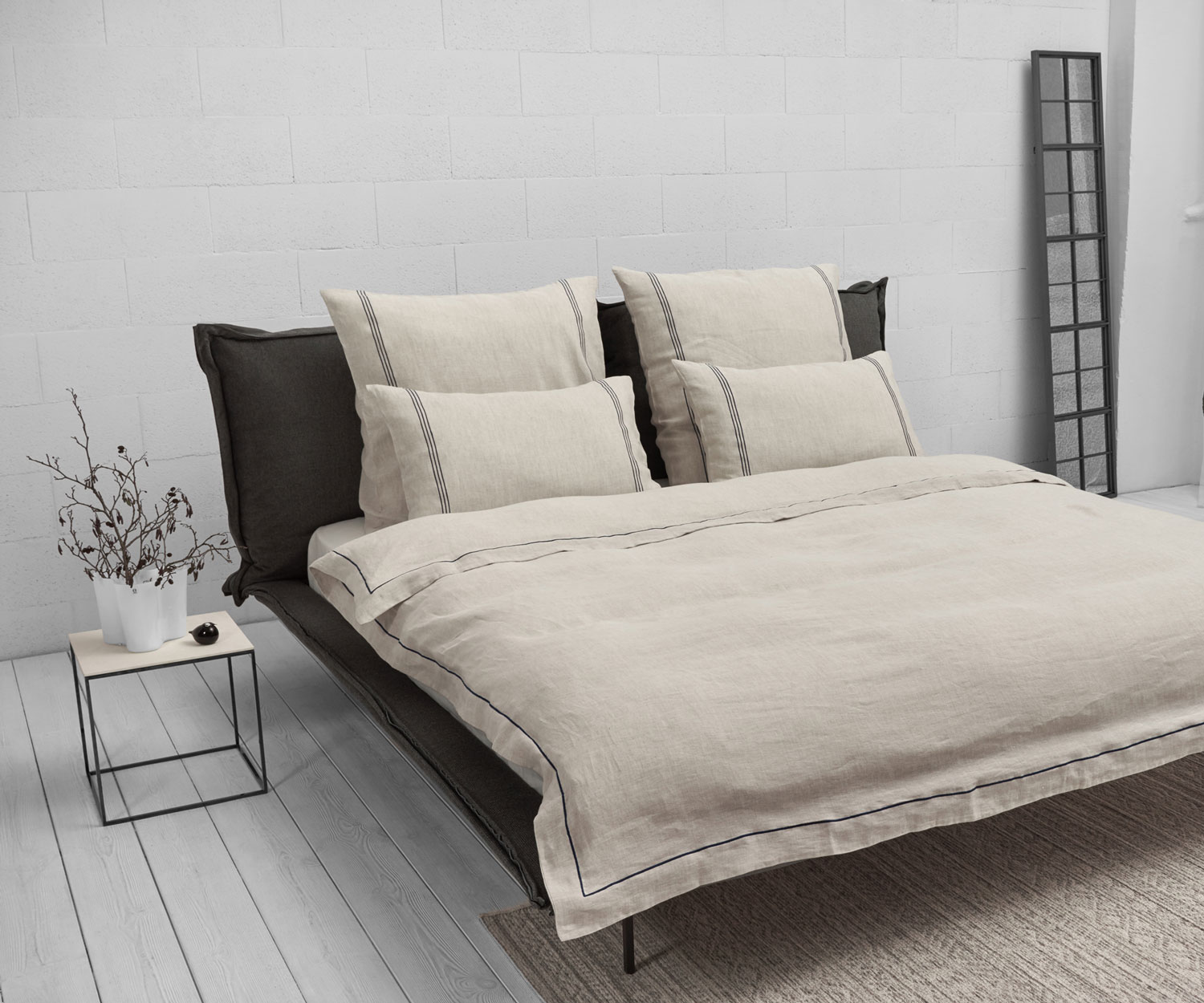 Genix bed linen CYANO - Linen