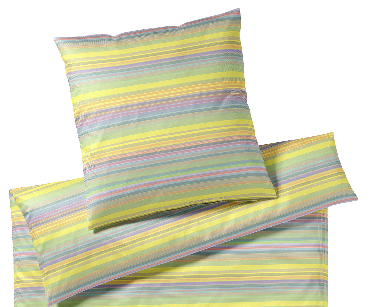 Elegante FACET ropa de cama amarillo sol a rayas