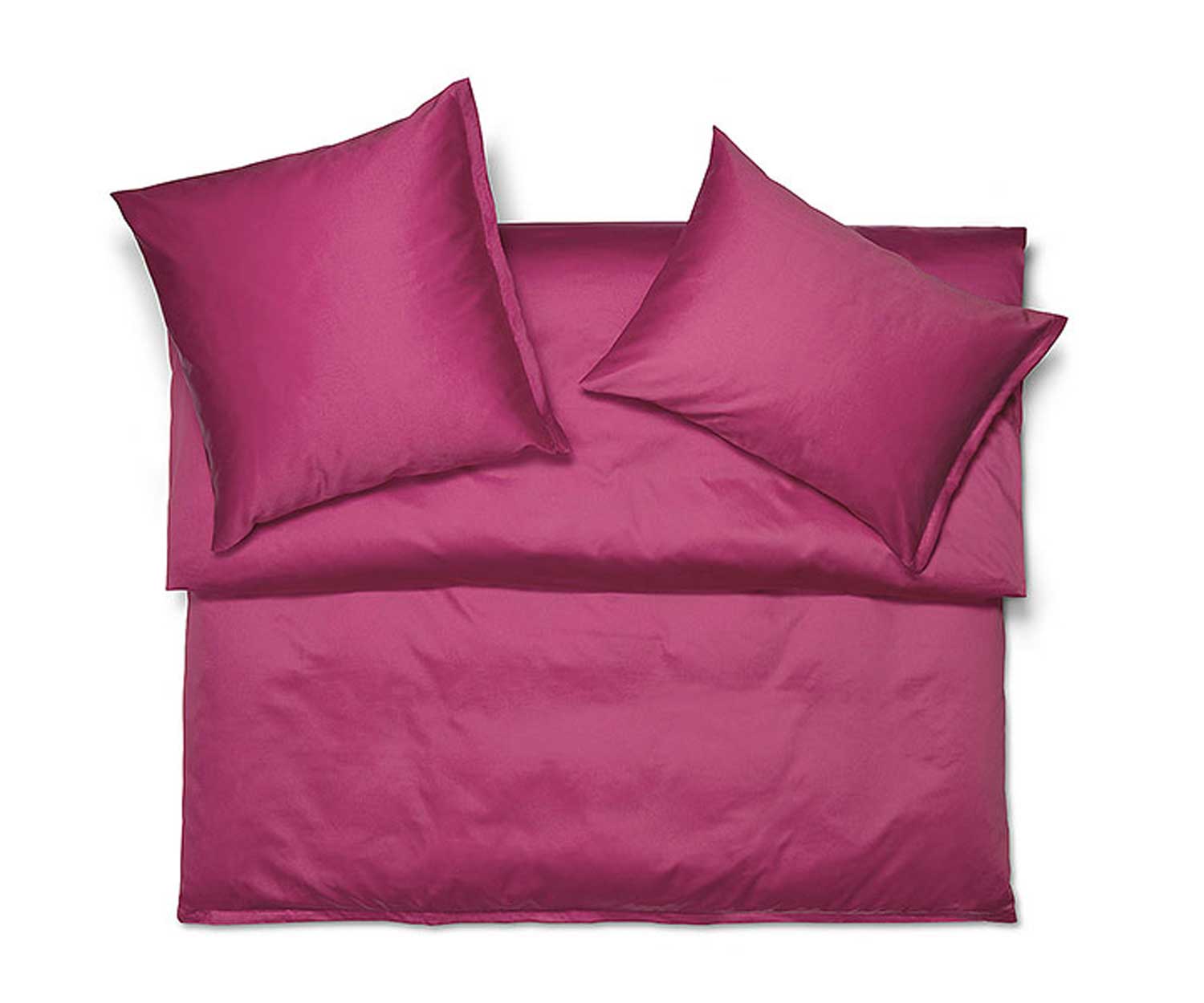 Satin-framboise Schlossberg bed linen JERSEY ROYAL FRAMBOISE