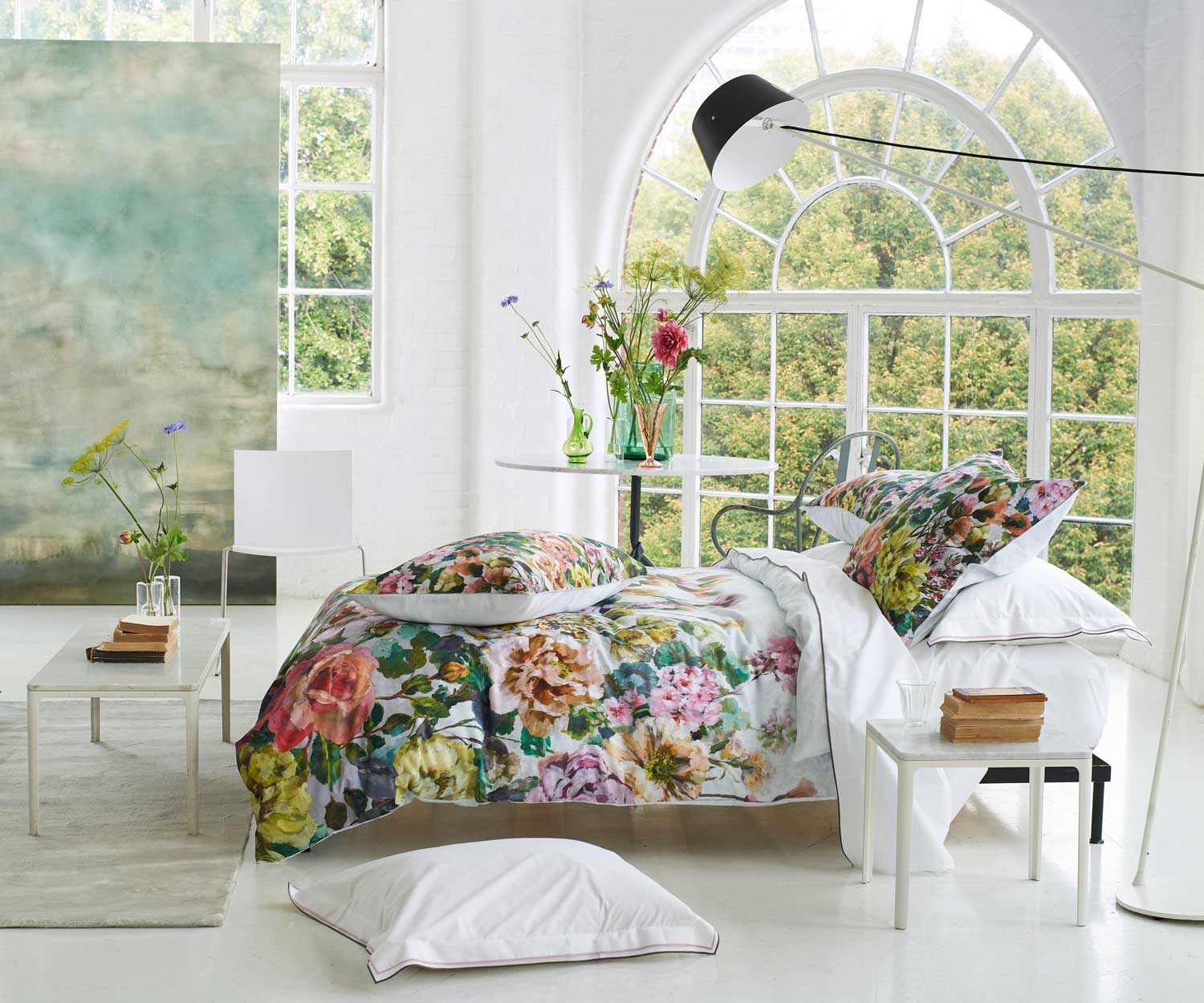 Designers Guild GRANDIFLORA bed linen - Satin