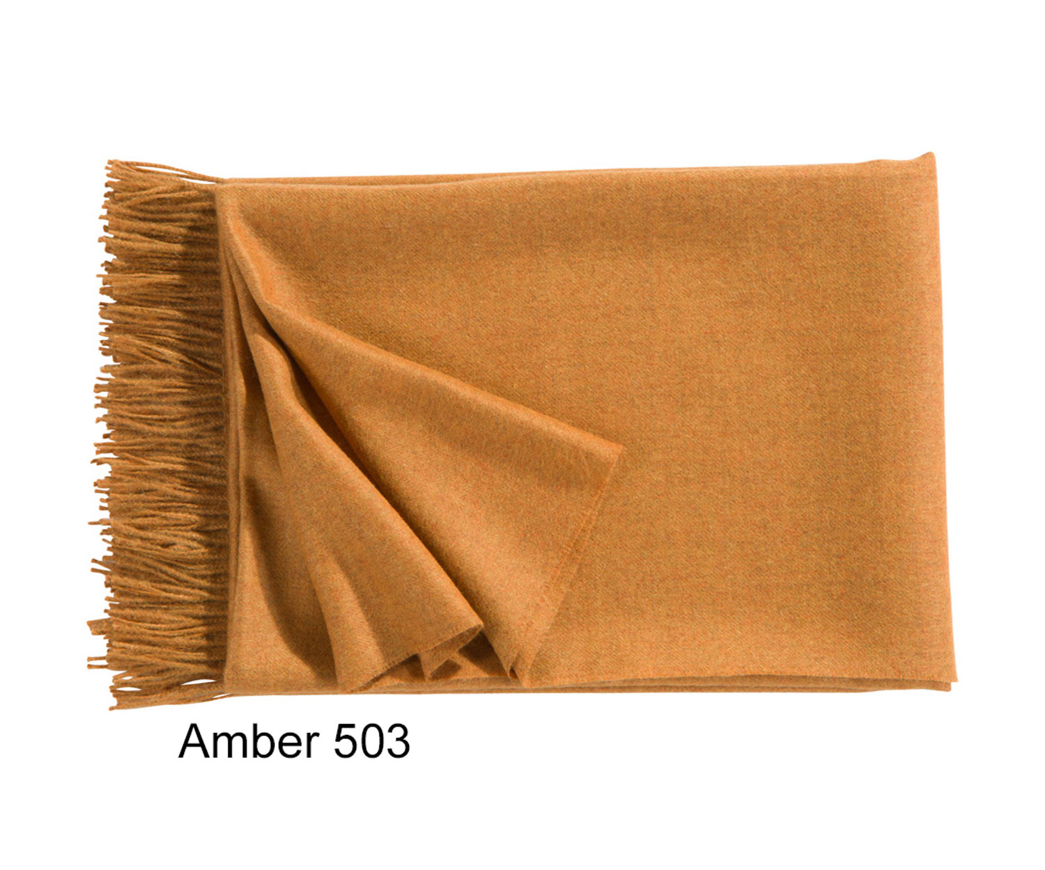 Plaid PURO de Fischbacher col. 503 amber - Alpaca 