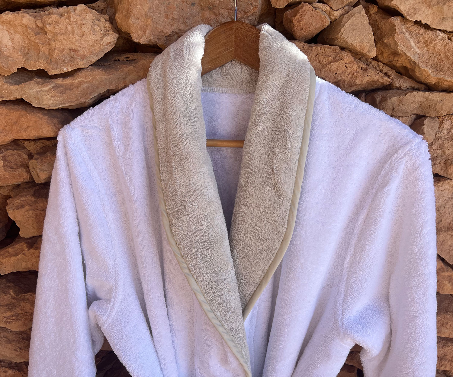 Aigredoux-Koh-Lipe-Bathrobe Albornoz bicolor KOH LIPE de Aigredoux