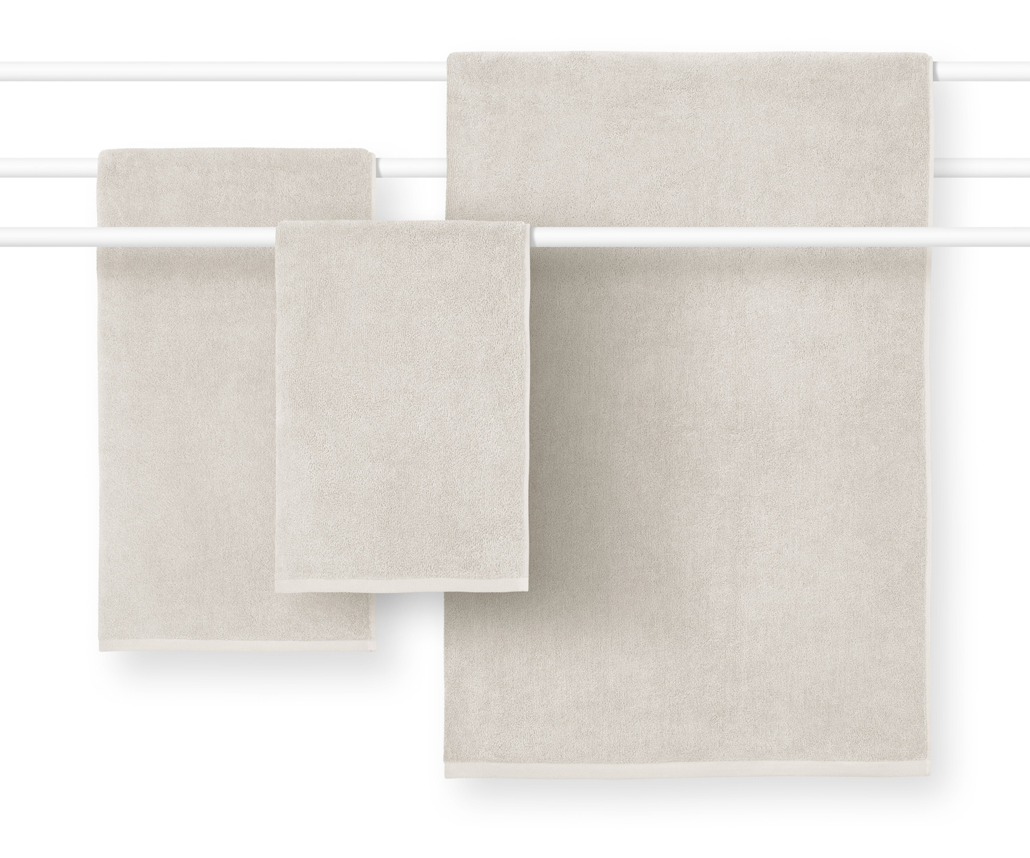 Toallas COSHMERE GOTS de Schlossberg col. gris Toallas COSHMERE GOTS de Schlossberg col. gris