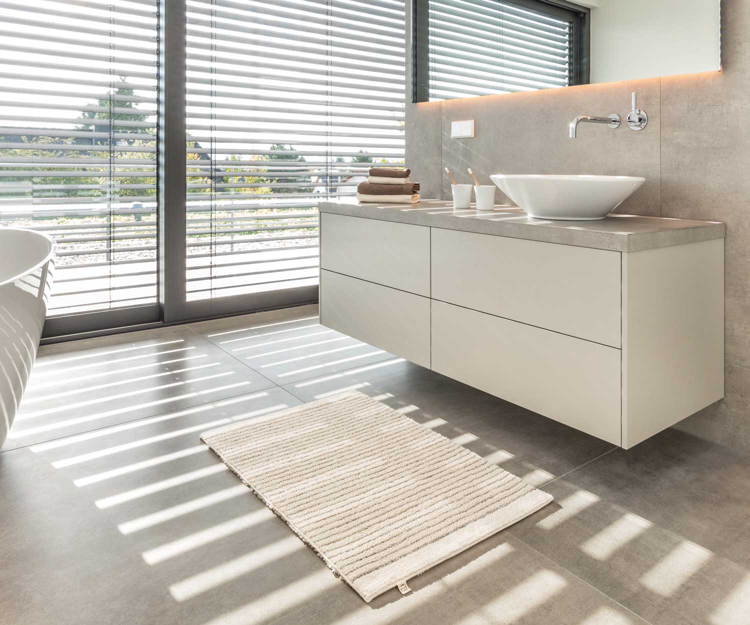 Rhomtuft-Badteppich-Lin-Lifestyle Alfombra de baño LIN de Rhomtuft - 3 colores