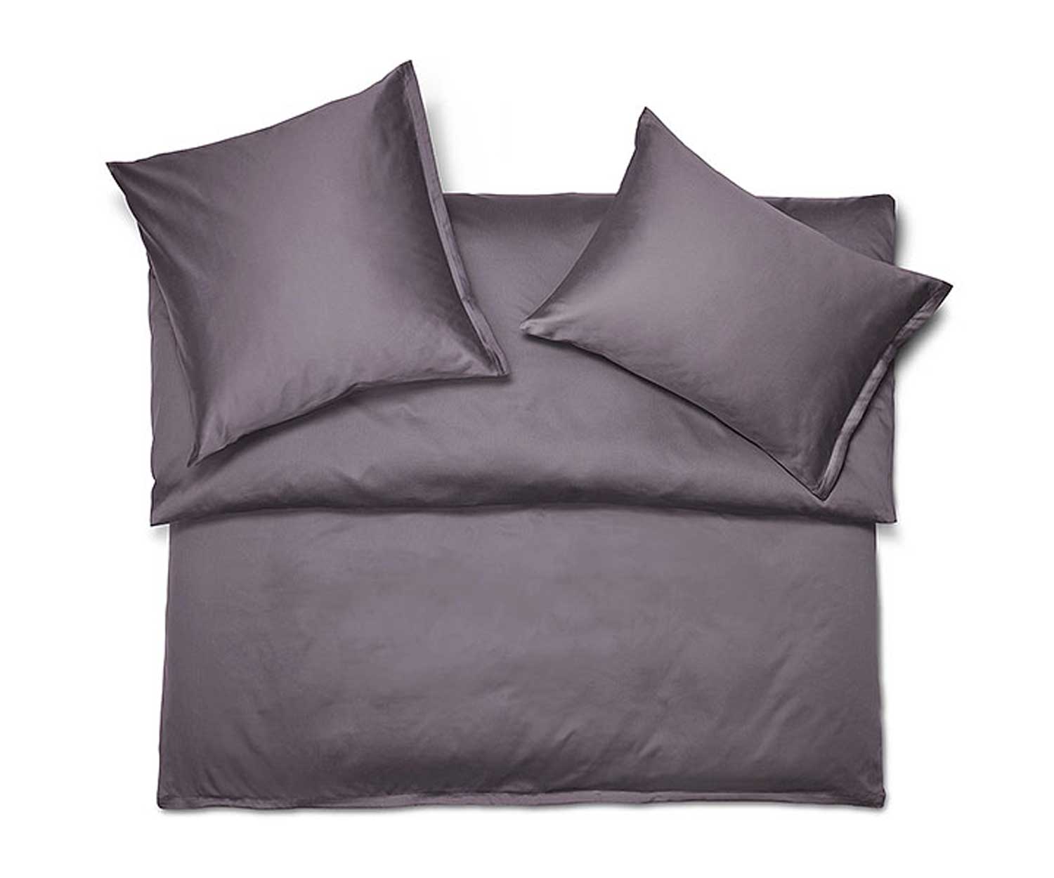 Satin-prune Schlossberg bed linen JERSEY ROYAL PRUNE