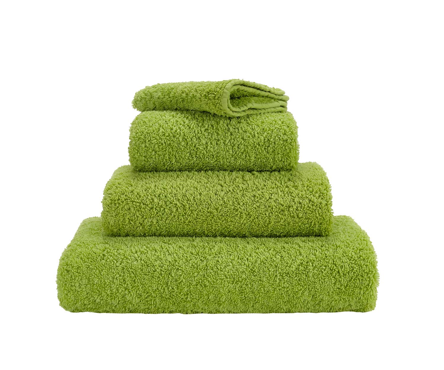 Toallas SUPER PILE de Abyss col. 165 apple green