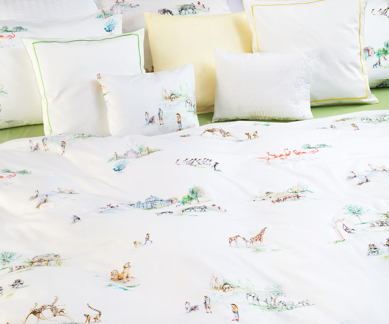Fischbacher SATIN ZOO – Ropa de cama de lujo inspirada en el mundo animal