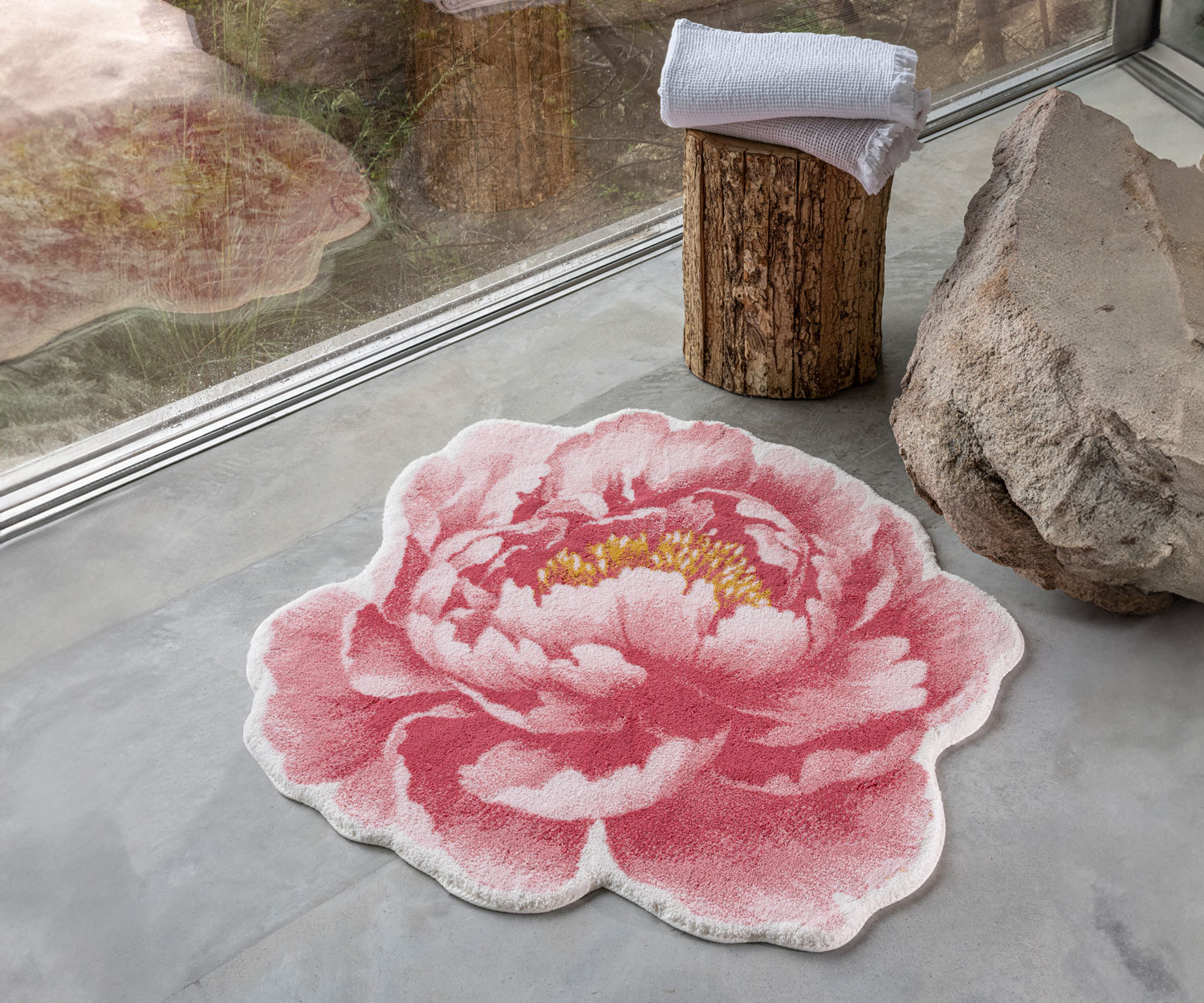 Abyss PIVOINE alfombra de baño