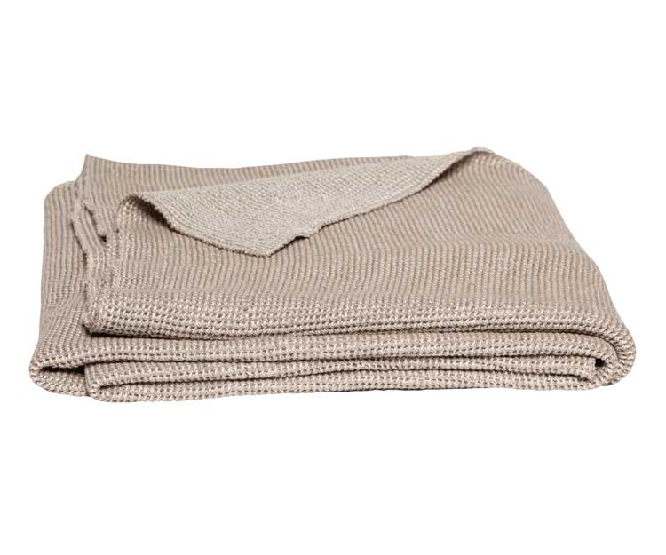 Decode-Pique-plaid-natural Manta PIQUÉ de Decode by Luiz - col. natural