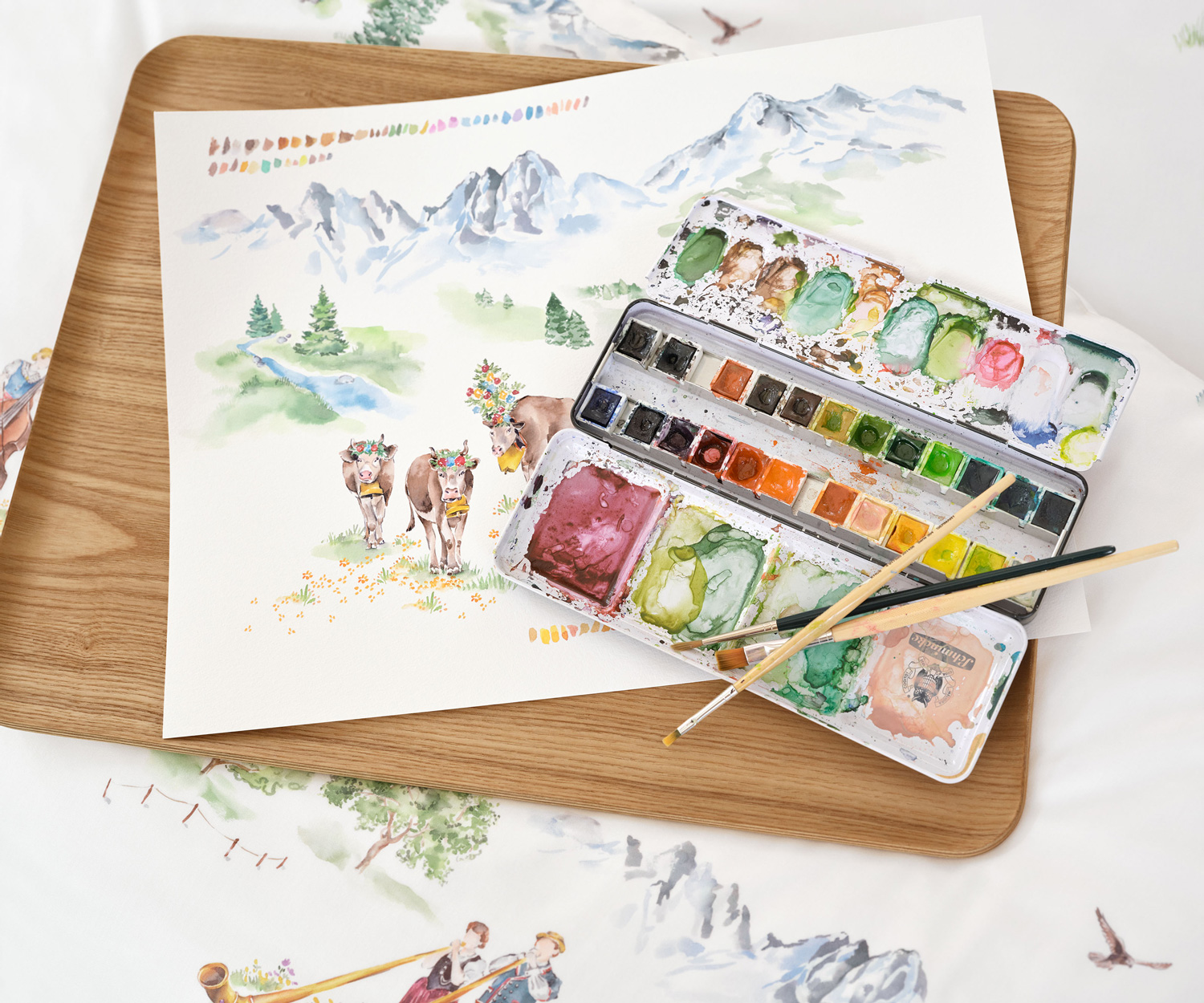 Schlossberg_Bettanzug_ALMA-blanc Schlossberg ropa de cama ALMA Satén