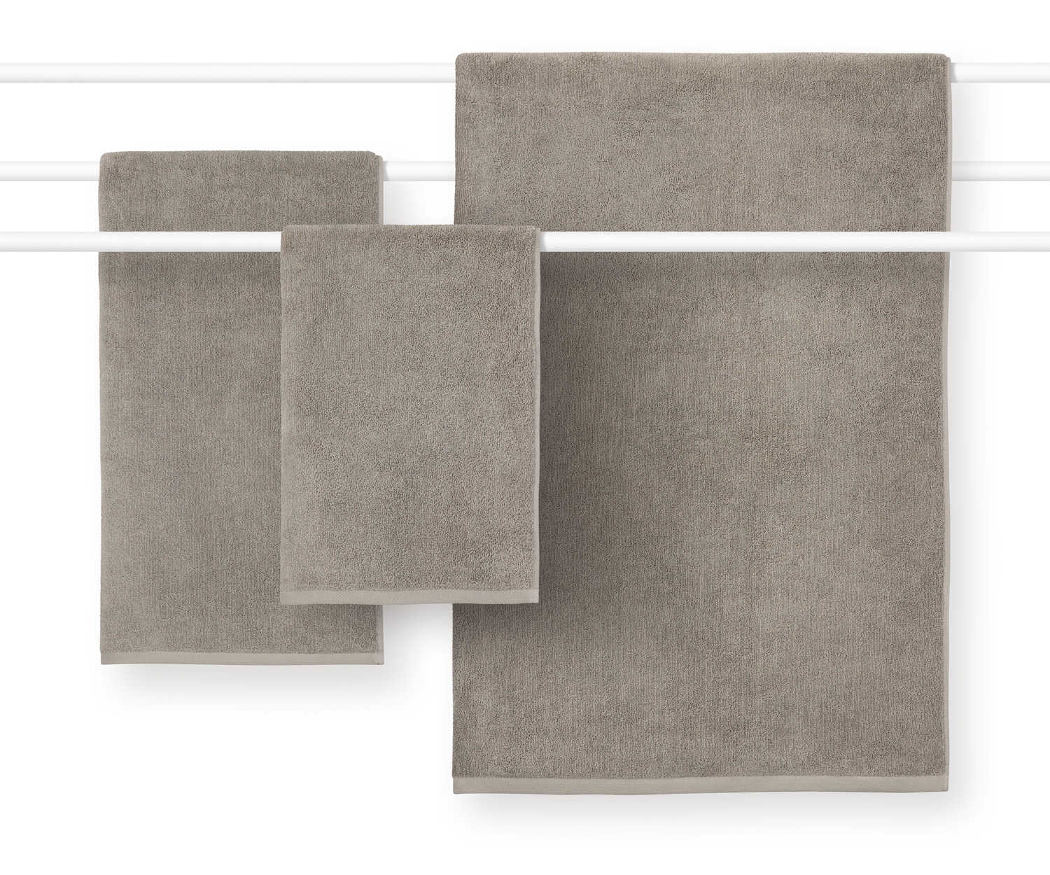 Toallas COSHMERE GOTS de Schlossberg col. souris Toallas COSHMERE GOTS de Schlossberg col. souris