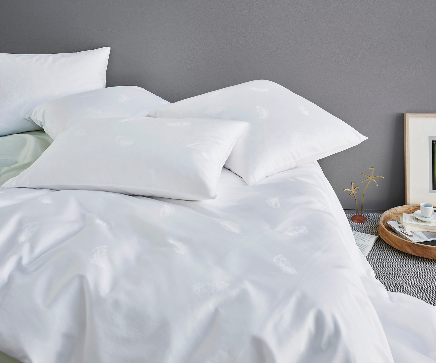 Schlossberg_Marcleopold_PLUME_blanc Ropa de cama PLUME de Schlossberg │Satén Exquisit