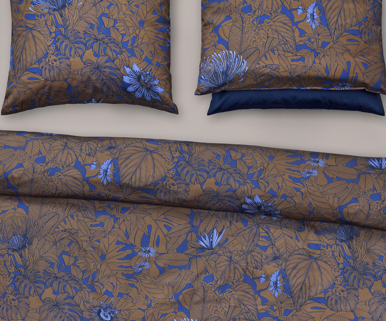 Fischbacher-Bett-D91_491_Golden_Garden Fischbacher Ropa de cama GOLDEN GARDEN de satén