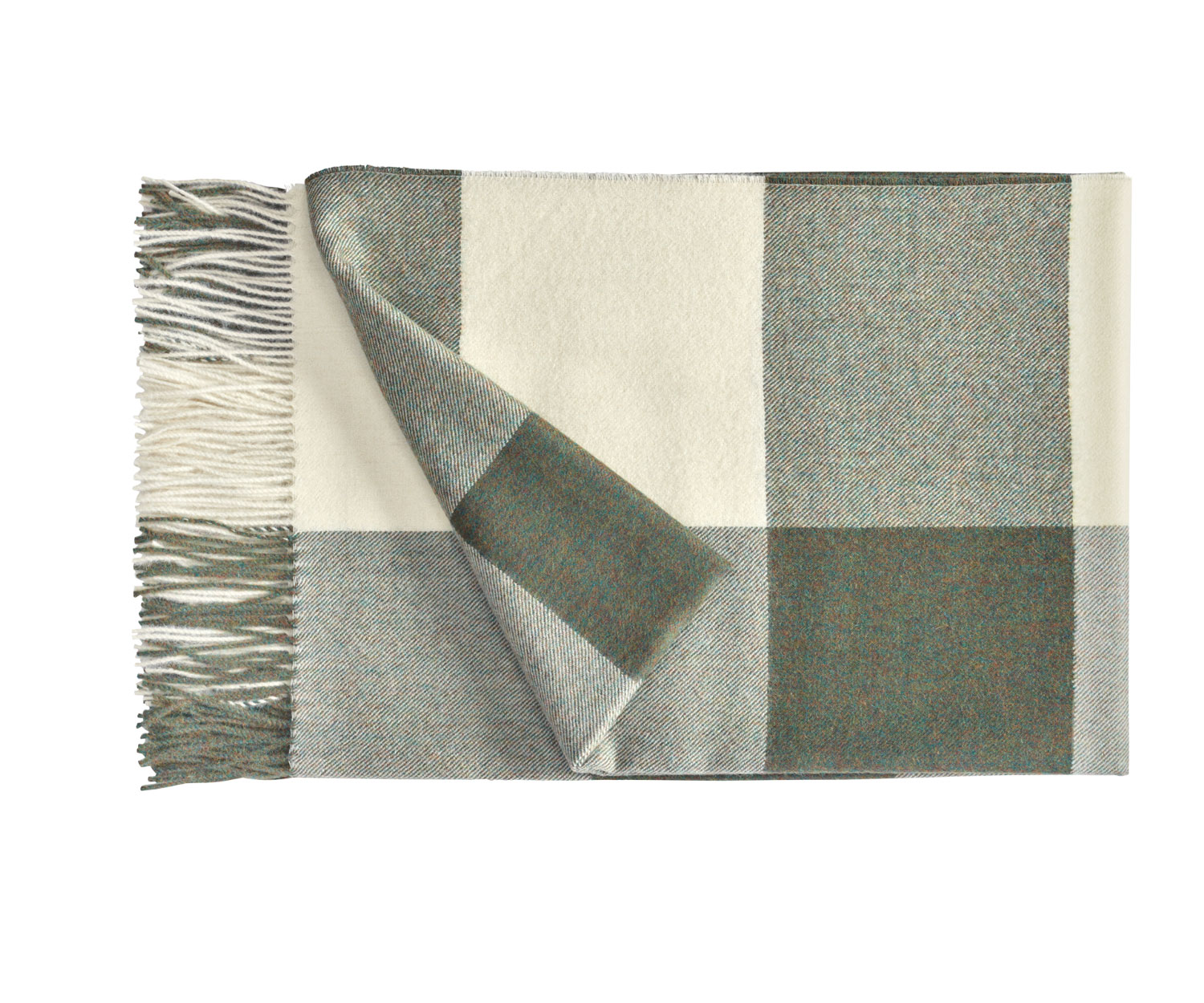 Plaid CARRE 604 de Fischbacher - Alpaca