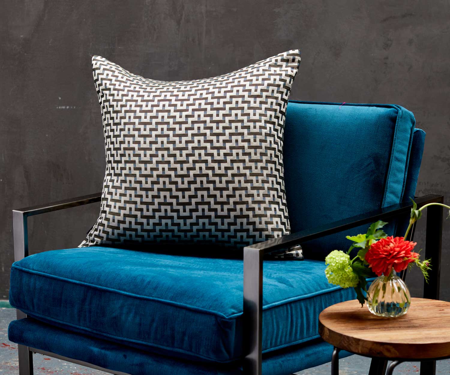 MS-Nelson-Lifestyle Cojín decorativo NELSON de Margo Selby London 56 x 56 cm