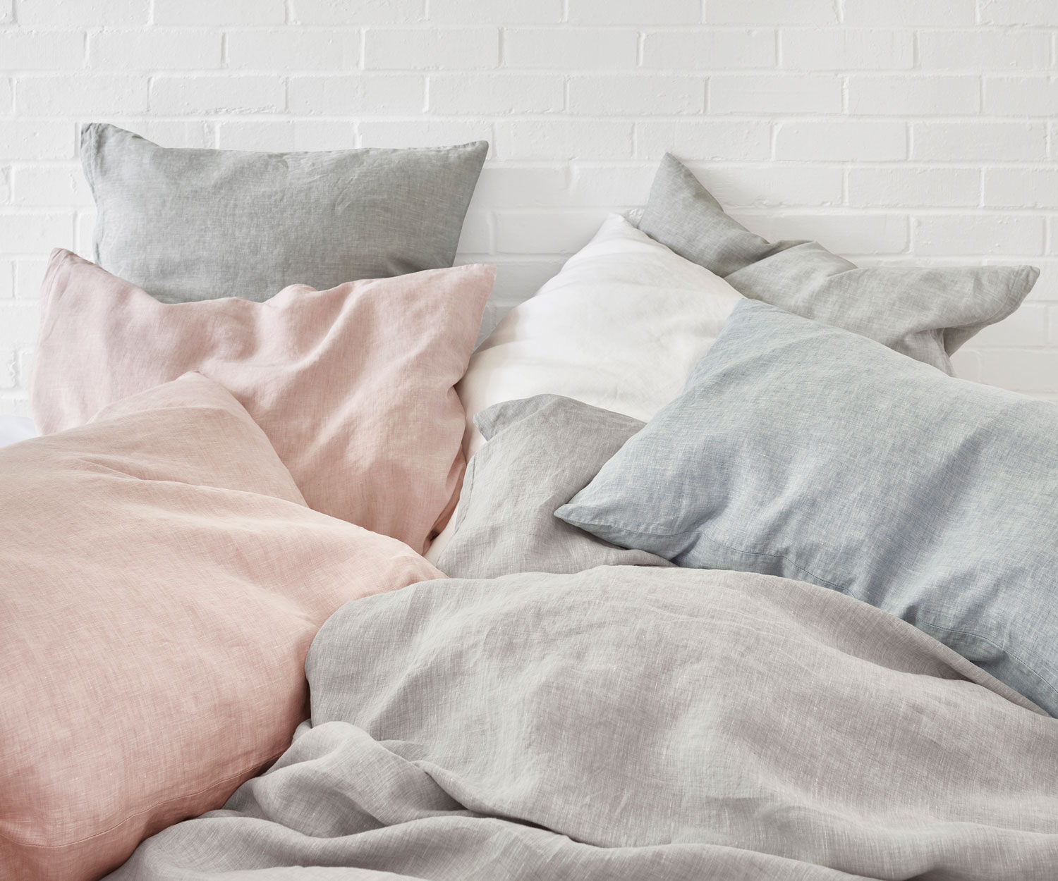 Schlossberg-Bettwaesche-Levin-LS1 Ropa de cama LEVIN de Schlossberg│Lino