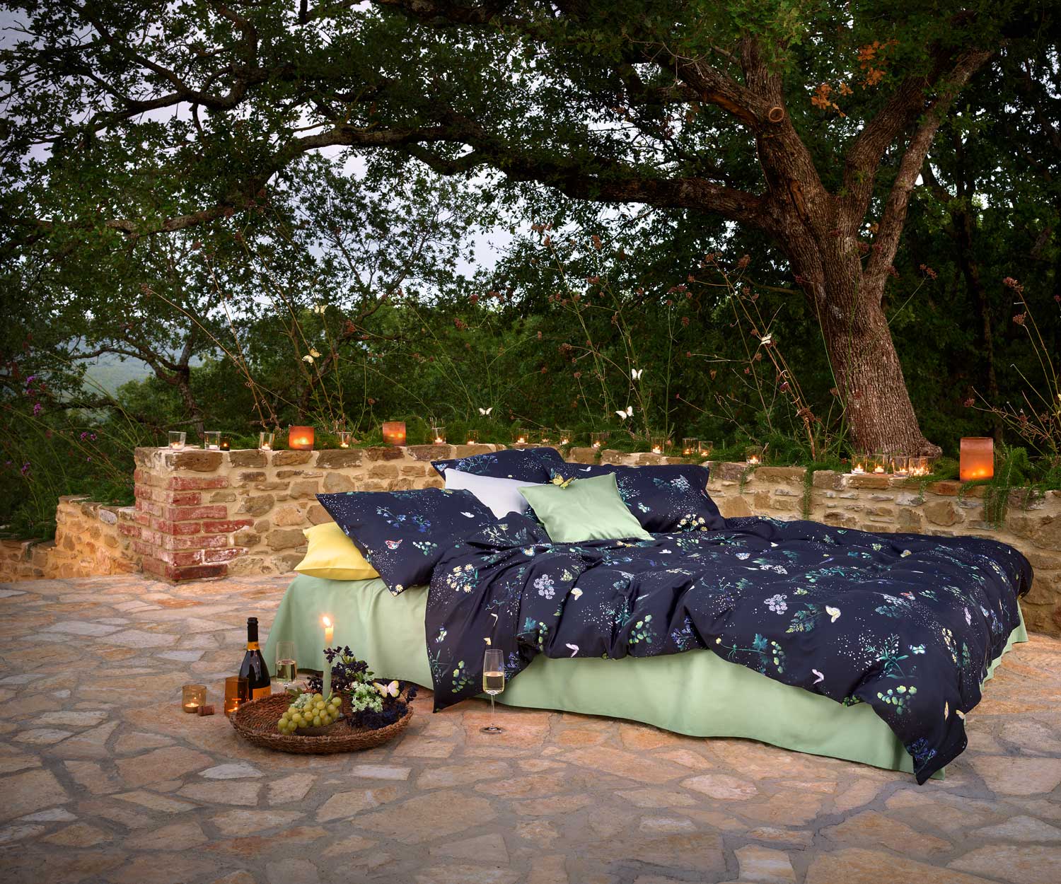 Ropa de cama MID SUMMER NIGHT de Schlossberg │satén
