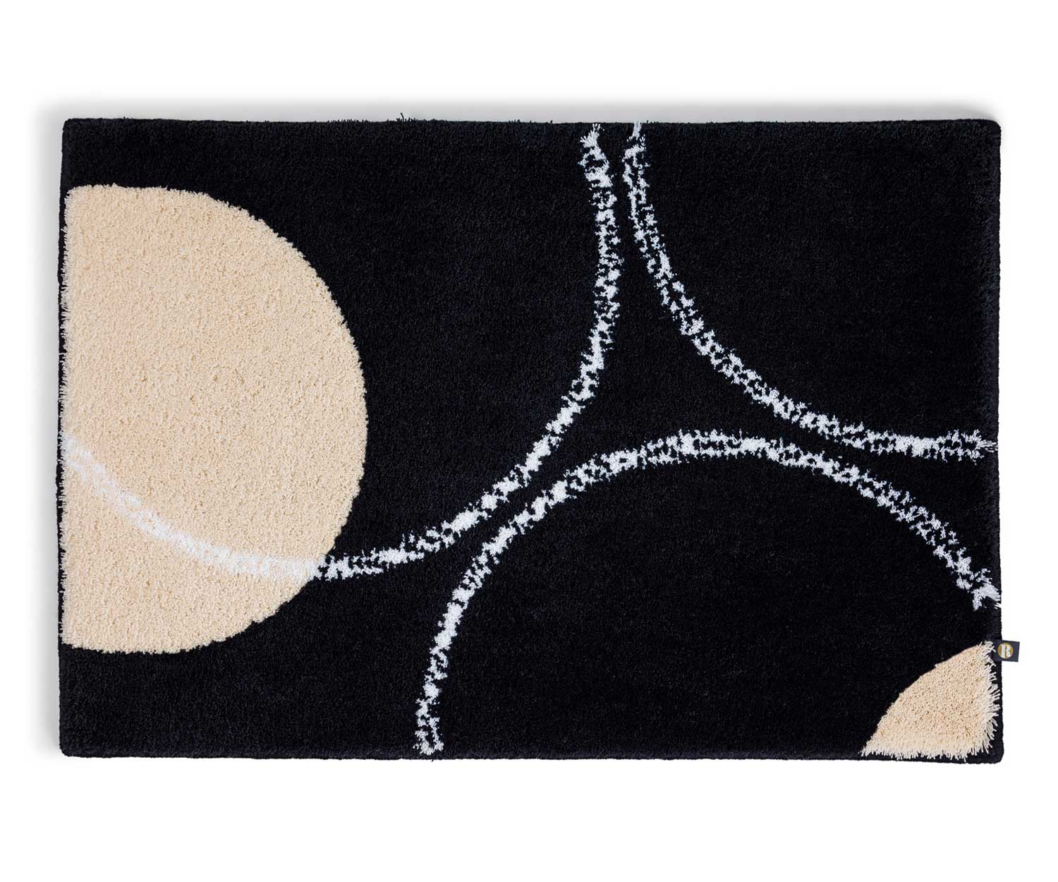 luna-anthrazit-dkl_beige Alfombra de baño Rhomtuft LUNA