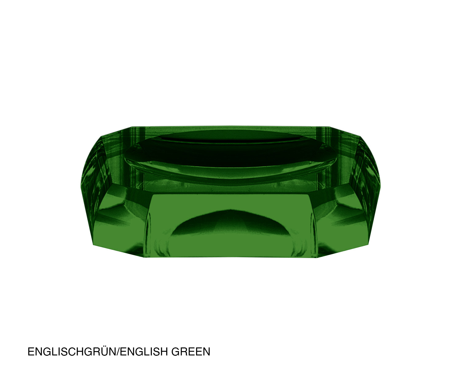 Decor Walther KRISTALL soap dish english green