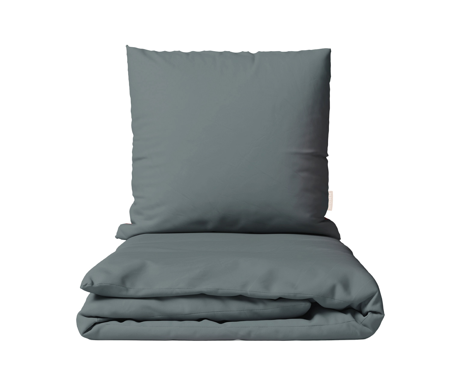 Ropa de cama ORGANIC SATIN UNI de Momm - dark grey