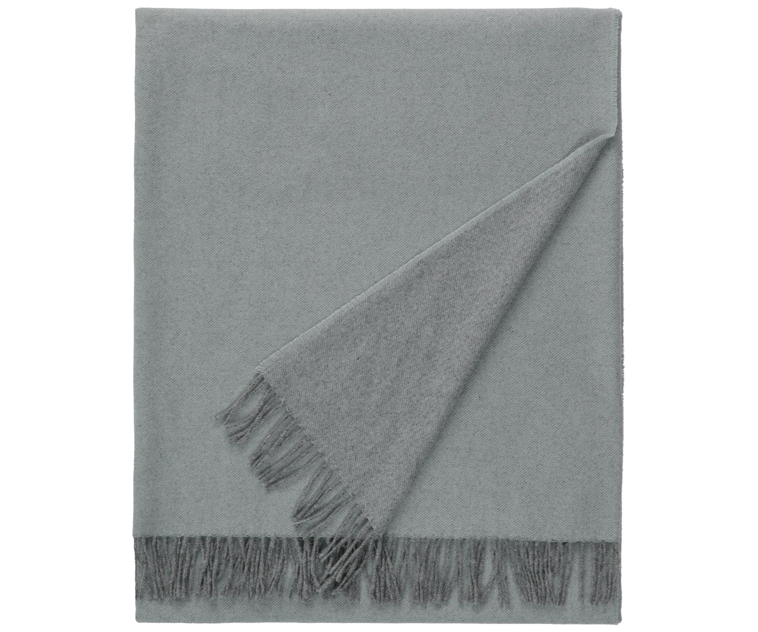 Plaid de cachemira ASPEN TURQUOISE/GREY col. 449 de Fischbacher