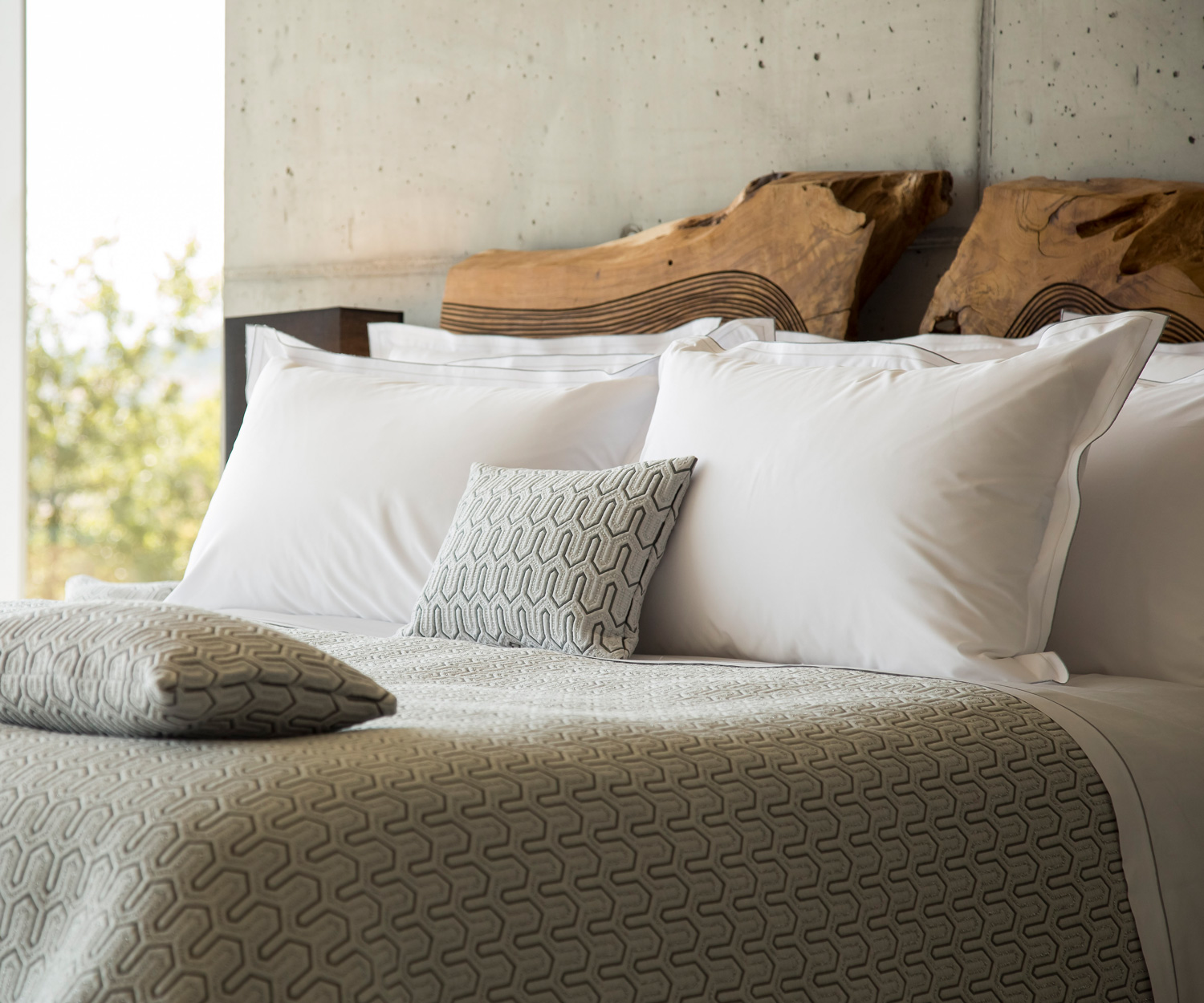 CDL-AREO-Vendome AREO - Perkal Bettwäsche mit zwei farbigen Biesen